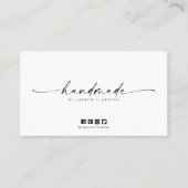 Minimal Modern Handmade Price Tag 名刺 (正面)