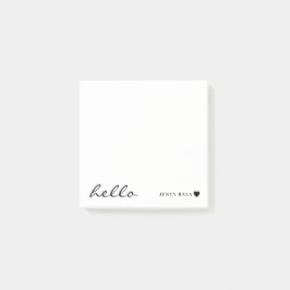 Minimal Modern Heart White Design ポストイット