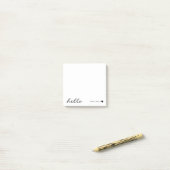 Minimal Modern Heart White Design ポストイット (デスク上)