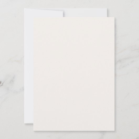 Minimal Modern Ivory RSVP Card (裏面)