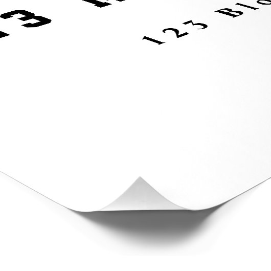 Minimal Modern Line Art Graduation Welcome Sign ポスター (コーナー)