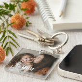Minimal Modern Mom Established Photo  キーホルダー (正面右)