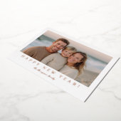 Minimal Modern New Year Photo 箔シーズンカード (回転した状態)