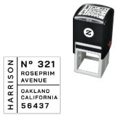 Minimal Modern | Personalized Family Return  セルフインキングスタンプ (インサイチュ)