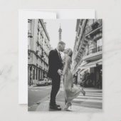 Minimal Modern Photo Budget Wedding Save the Date (裏面)
