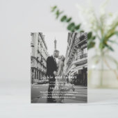 Minimal Modern Photo Budget Wedding Save the Date (スタンド正面)