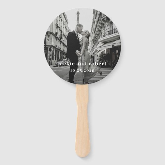 Minimal Modern Photo Wedding ハンドファン (正面)