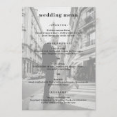 Minimal Modern Photo Wedding メニュー (正面)