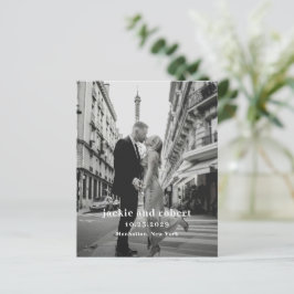 Minimal Modern Photo Wedding Program