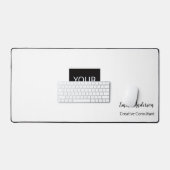Minimal Modern Professional | あなたのロゴ デスクマット (キーボード&マウス)
