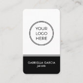 Minimal Modern Professional QR Code Logo 名刺 (正面)