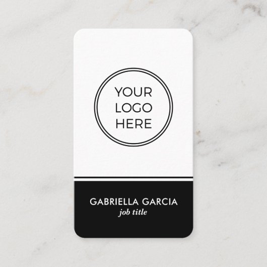 Minimal Modern Professional QR Code Logo 名刺 (正面)