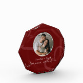 Minimal Modern Romantic Red Forever Valentine フォトブロック (左)