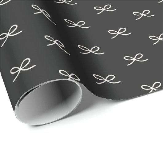 Minimal Modern Simple Bow Pattern Christmas  ラッピングペーパー (ロールコーナー)