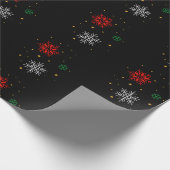 Minimal Modern Simple Star Pattern Christmas ラッピングペーパー (角)