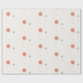 Minimal Modern Simple Star Pattern Christmas ラッピングペーパー (フラット)