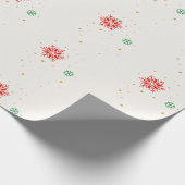 Minimal Modern Simple Star Pattern Christmas ラッピングペーパー (角)