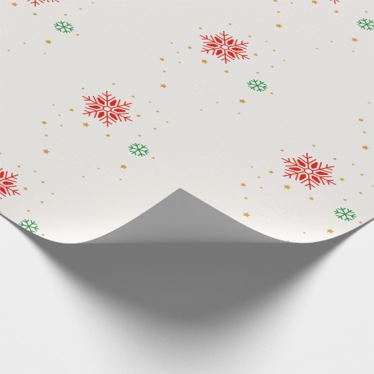 Minimal Modern Simple Star Pattern Christmas ラッピングペーパー (角)