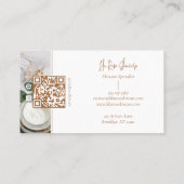 Minimal Modern Skincare Esthetician Photo Collage 名刺 (裏面)