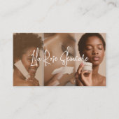 Minimal Modern Skincare Esthetician Photo Collage 名刺 (正面)
