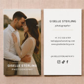 Minimal Modern Typography Photography 名刺