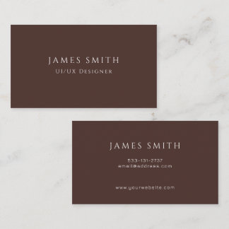 Minimal Modern UI UX Designer Business Card 名刺