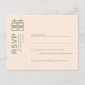 Minimal Modern Vietnamese Wedding RSVP Postcard (正面)