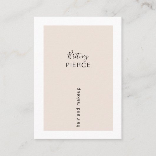 Minimal Modern Visitenkarte 名刺 (正面)