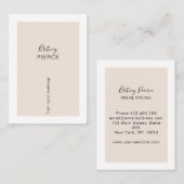 Minimal Modern Visitenkarte 名刺 (正面/裏面)