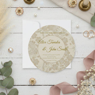 Minimal Modern Wedding Invitation – Elegant JP 招待状