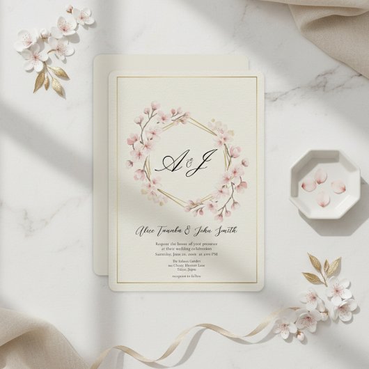 Minimal Modern Wedding Invitation – Elegant JP 招待状