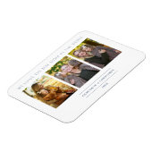 Minimal Mom 3 Photos College Keepsake マグネット (左側)