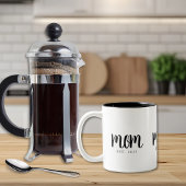 Minimal Mom Established Gift New Mom ツートーンマグカップ