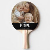 Minimal Mom Established Script Black Photo 卓球ラケット (正面)