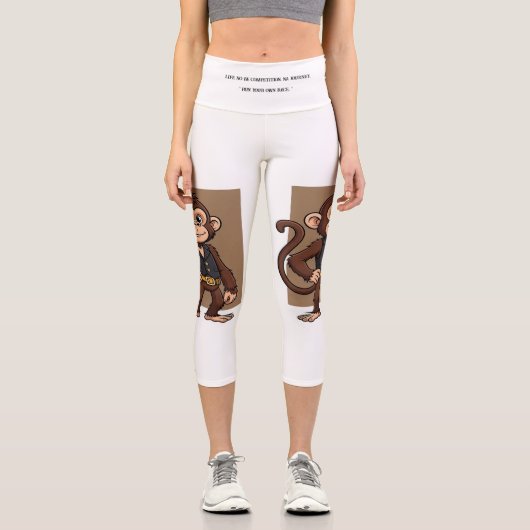 Minimal Monkey – Calm Motion High Waisted Capris カプリレギンス (正面)