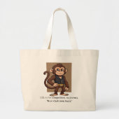 Minimal Monkey – Daily Growth Carry Tote Bag ラージトートバッグ (正面)