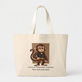 Minimal Monkey – Daily Growth Carry Tote Bag ラージトートバッグ