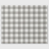 Minimal Monochrome Plaid Holiday ラッピングペーパー (フラット)
