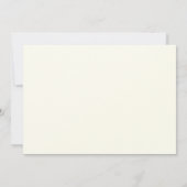 Minimal Monogram Cream Ivory Script Wedding 招待状 (裏面)