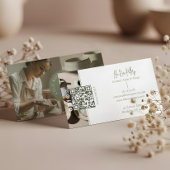 Minimal Monogram Hand Made Pottery Photo Collage 名刺