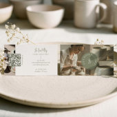 Minimal Monogram Hand Made Pottery Photo Collage 名刺