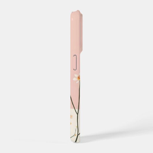 Minimal Monogram N Phone Case – Modern Aesthetic D iPhoneケース (右側面)