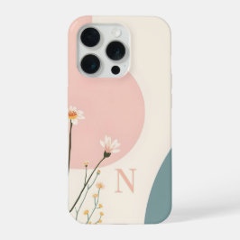 Minimal Monogram N Phone Case – Modern Aesthetic D iPhone 15 Proケース