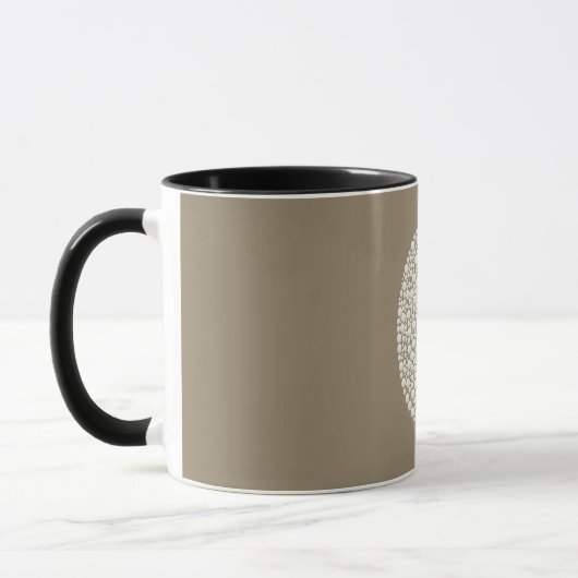 Minimal Moon & Gold Stars Celestial Coffee Mug マグカップ (左)