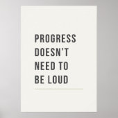 Minimal Motivational, Calm Quote ポスター (正面)