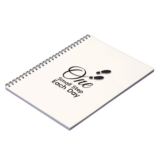 Minimal Motivational Notebook – Quote Journal ノートブック (左側)