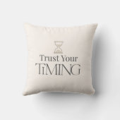 Minimal Motivational Throw Pillow-Aesthetic Decor クッション (裏面)