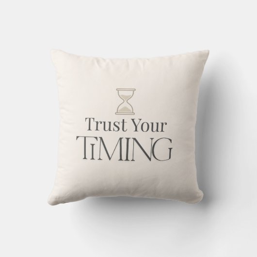 Minimal Motivational Throw Pillow-Aesthetic Decor クッション (裏面)