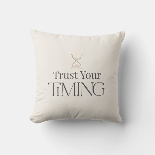 Minimal Motivational Throw Pillow-Aesthetic Decor クッション (正面)