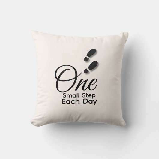 Minimal Motivational Throw Pillow-Home Decor クッション (正面)